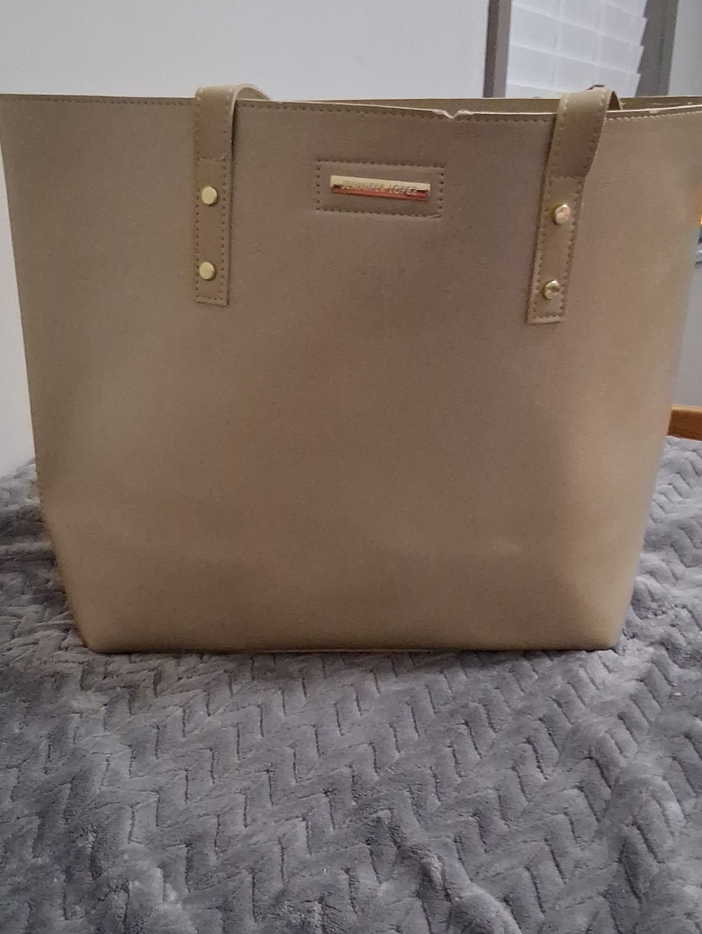 Jennifer Lopez Classic Nude Tote Bag - Spacious Everyday Handbag